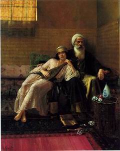 Arab or Arabic people and life. Orientalism oil paintings 03